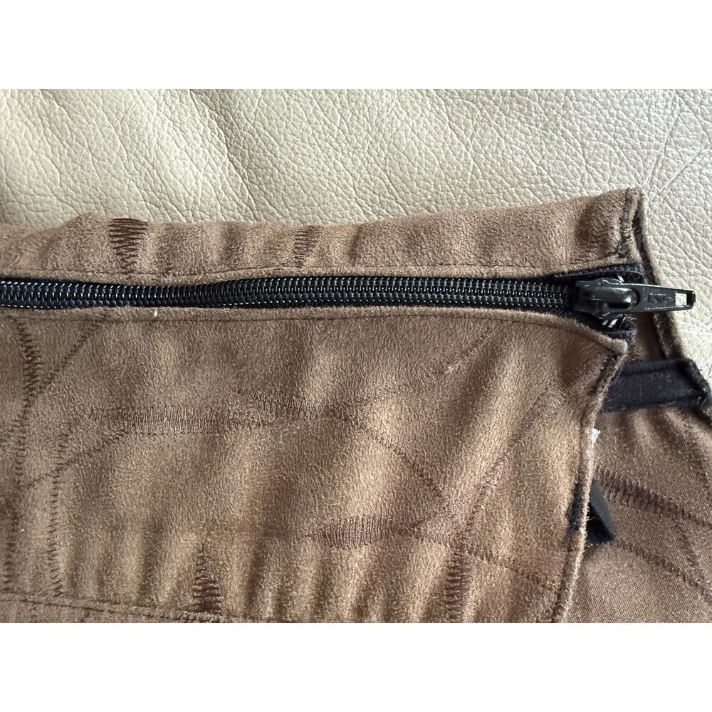 Corset Top Brown Lace Up Zip Renaissance Faire Festival Bustier ?XL Whimsygoth